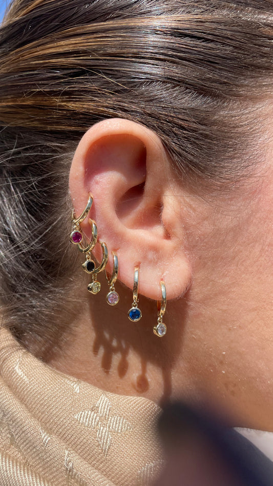 Mono earrings rainbow