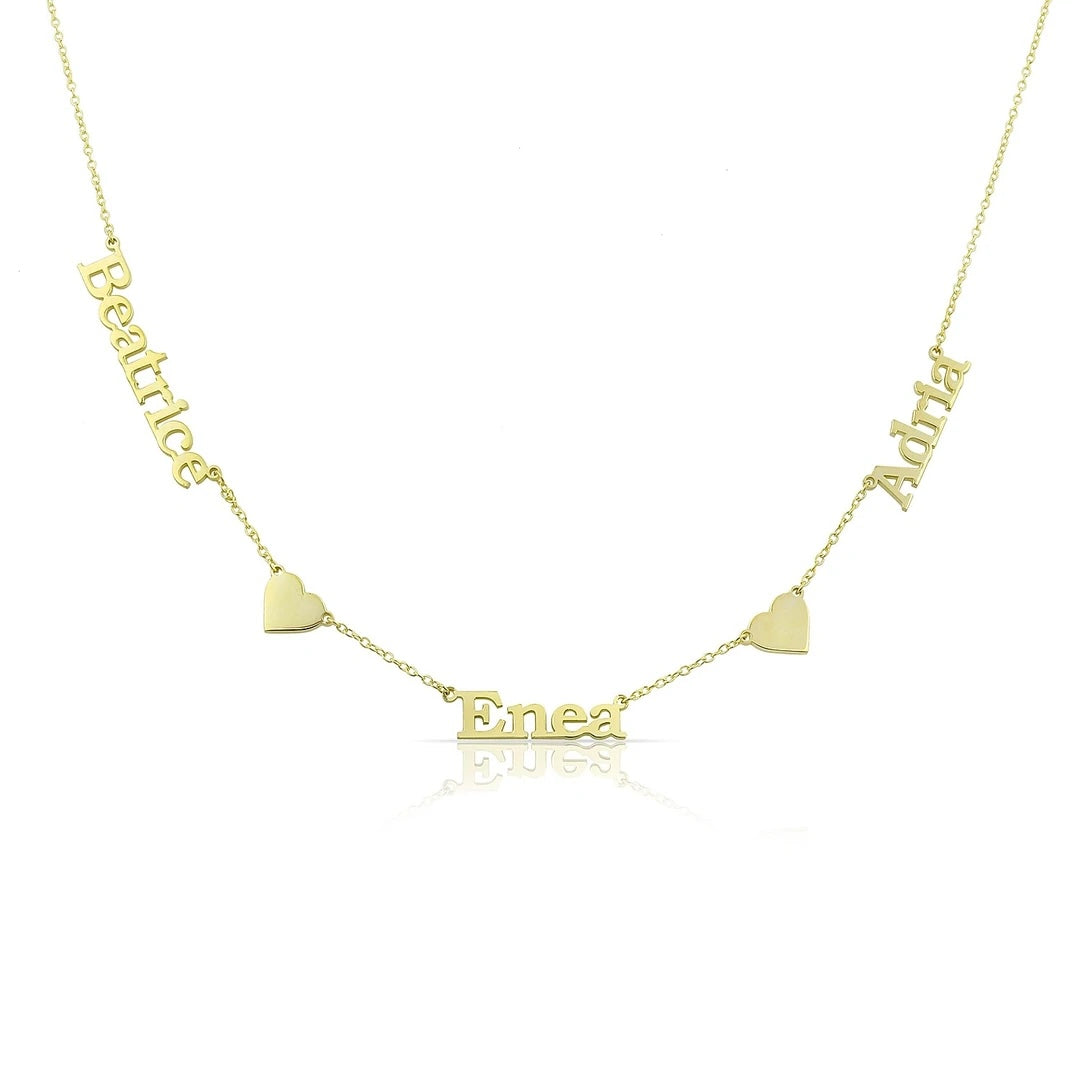 3 name necklace